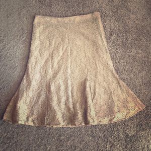 Nicole Miller vintage looking floral flare skirt